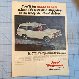Vintage Print Ad 1965 Jeep Wagoneer